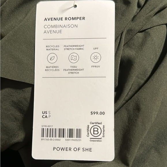 Athleta Avenue Romper // Aspen Olive - Picture 8 of 8